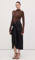 Asümmeetriline Maxi Kleid, Pruun
