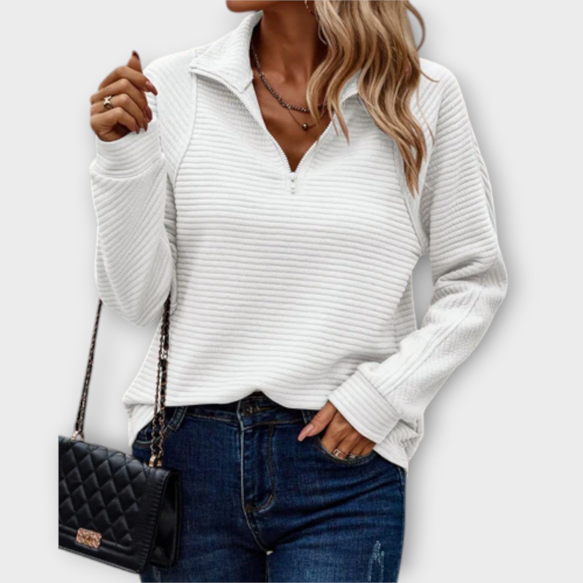 Vilja - Pullover polo tõmblukuga