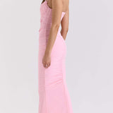 Durable Stretch Mesh Maxi Dress