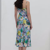 Lillemustriga Slip Midi Kleit