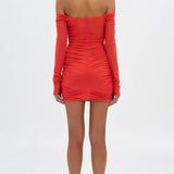 Mesh Halter Mini Dress