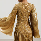Metallic Maxi Dress
