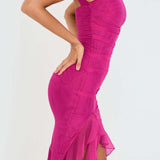 Veealune Rinnatükk Midi Kleid