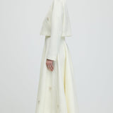 Pikkade varrukatega tweed midi kleidi komplekt