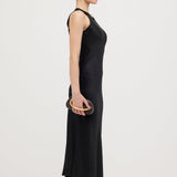 Satäänist Kootud Midi Kleid