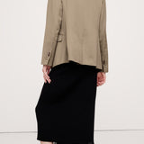 Sleek Satin Blazer Mocha Chai's