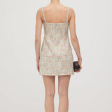 Decorative Boucle Mini Dress