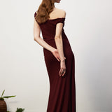 Mahagon Tugev Slinky Maxi Kleid mit Kalasaba