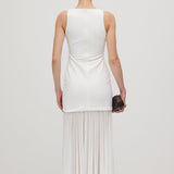 Kerge Overlay Midi Kleid