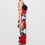 Lilleline Jacquard Kootud Midi Kleid