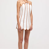 Paneelidega Linane Krahv Mini Kleit