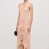 Siluetiga Ruffled Maxi Dress