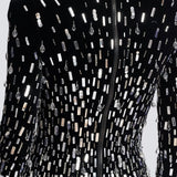 Mini Kleid mit Degradee Kristall-Effekt