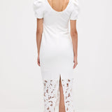 Kaunistatud Appliqué Lõike Midi Kleid
