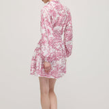 Lilleline Rüselus Smocked Mini Kleit Kihtidega