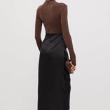 Asümmeetriline Maxi Kleid, Pruun