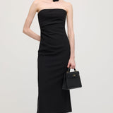 Must Off Shoulder Midi Kleid