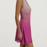 Ombre Roosa Šifoonist Halter Mini Kleit