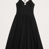 Veniv Cotton Poplin Midi Dress