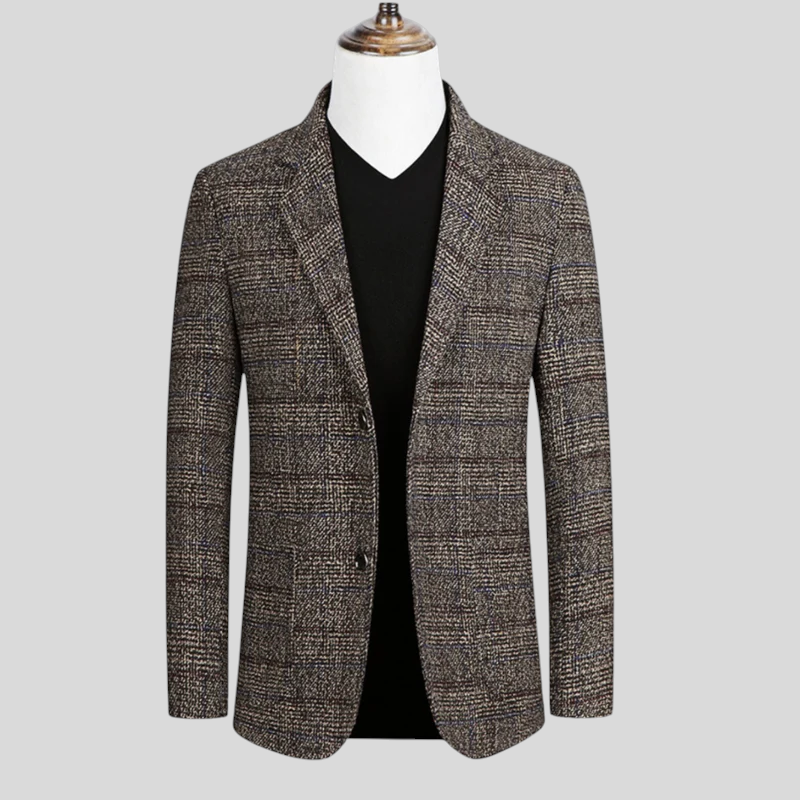 Domenico - Elegantne Ülikond Ruudulise Materjaliga