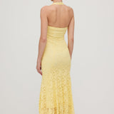 Halter Lace Midi Kleid