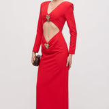 Maxi Kleid mit Herzdetails