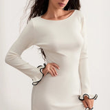 Mini Dress with Ruffle Hem