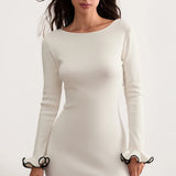 Mini Dress with Ruffle Hem