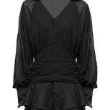 Üksik Lanterni Varrukaga Mini Kleit