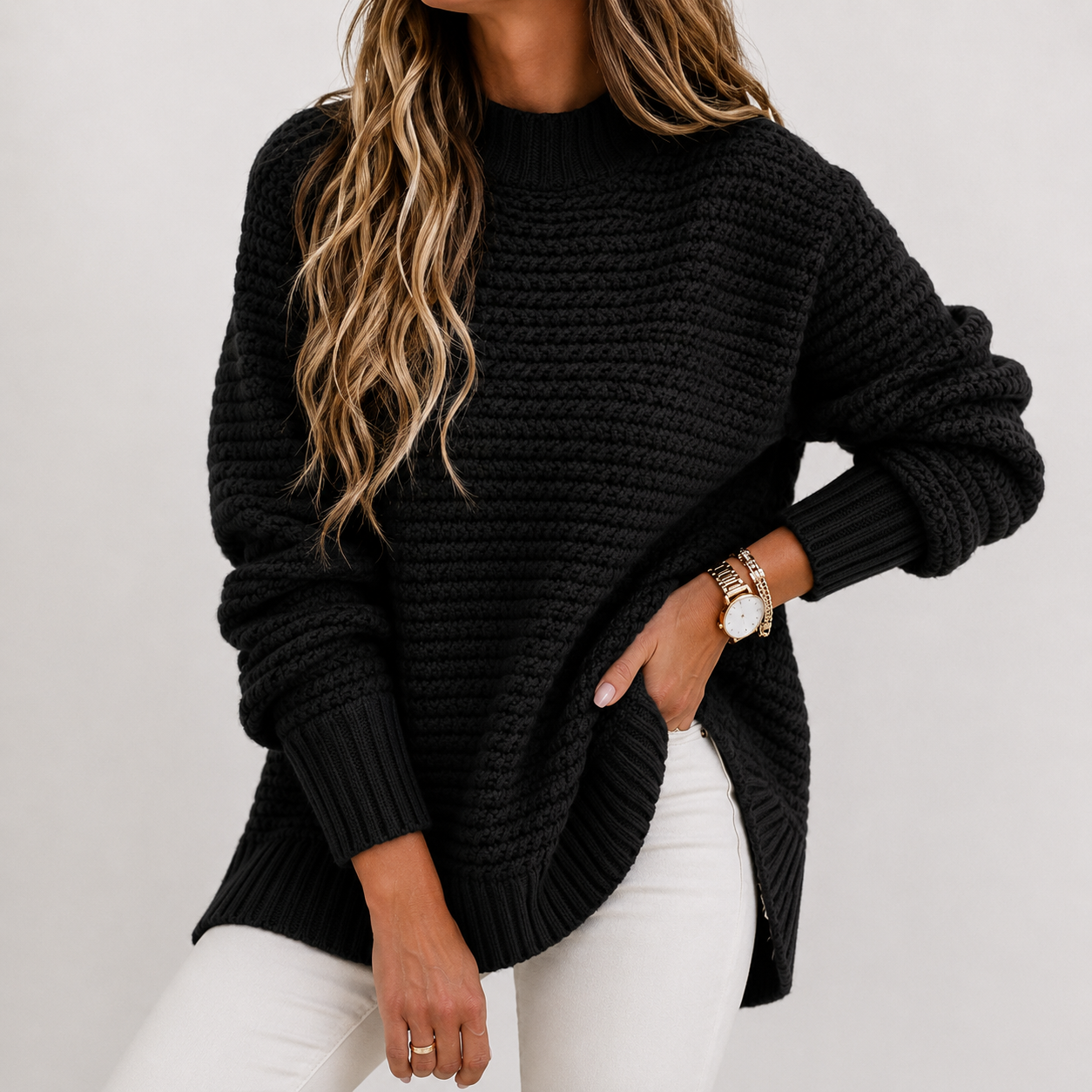 Laniyah – Vintage Stiilis Kootud Kampsun