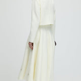 Pikkade varrukatega tweed midi kleidi komplekt