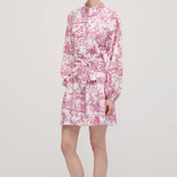 Lilleline Rüselus Smocked Mini Kleit Kihtidega