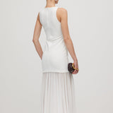 Kerge Overlay Midi Kleid