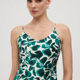 Roheline Leheprint Midi Kleid
