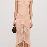 Siluetiga Ruffled Maxi Dress