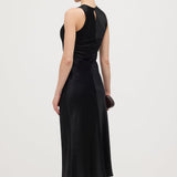 Satiinist Kootud Midi Kleid