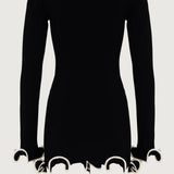 Mini Dress with Ruffle Hem