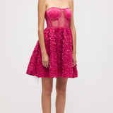 Õlavarre Vaba Mini Kleid Lilledega