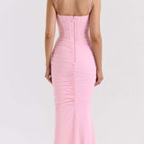 Durable Stretch Mesh Maxi Dress