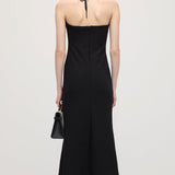 Must Off Shoulder Midi Kleid