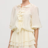 Detailne Kihtidega Mini Kleid