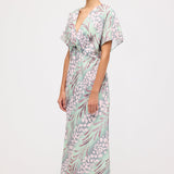 Lilleline Laineline Vöö Midi Kleid