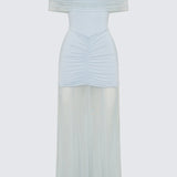 Slinky Maxi Dress with Shoulder Straps