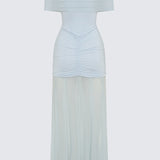 Slinky Maxi Dress with Shoulder Straps