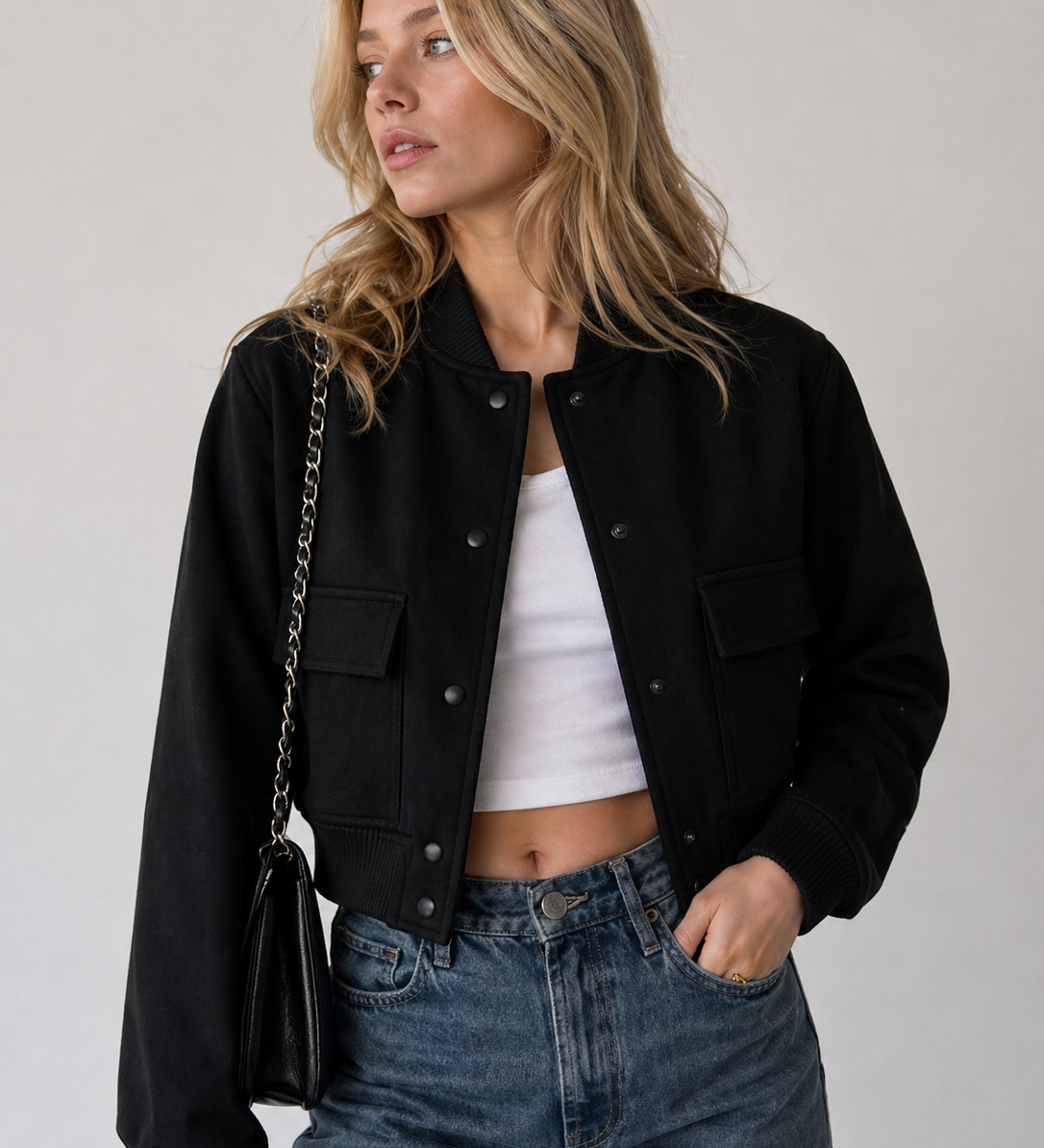 Tammie Bomber Jacket – Minimalistlik Kaasaegne Stiil