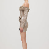 Mini Kleid mit Schulterdetails