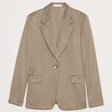 Sleek Satin Blazer Mocha Chai's