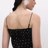 Polka Dot Chiffon Slip Midi Kleit