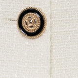 Tweed Mini Dress with Contrast Collar