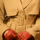Lühike trench coat laia vööga